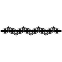 Elegant Botanical Border, Vintage Element, Minimalist vector