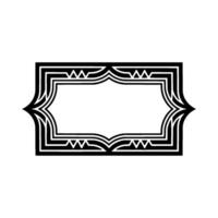 Art Deco Frame, Geometric Elegance, Vintage, Lineart vector