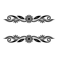 Elegant Decorative Border, Vintage Style, Split vector