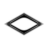 Geometric Eye Motif, Minimalist , Abstract Symbol, Diamond vector