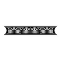 Art Deco Wave Border, Elegant Element, Artdeco vector