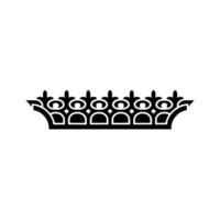 Geometric Crown Emblem, Minimalist , Symbolic Motif vector