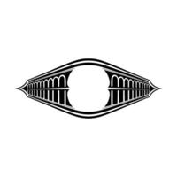 Geometric Eye Emblem, Minimalist , Abstract Focus vector