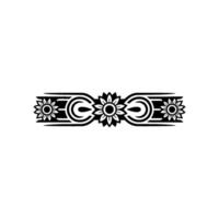 Stylized Floral Border, Vintage Element - Illustration vector
