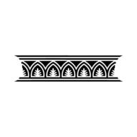 Intricate Gothic Arch Border, Classical vector