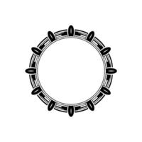 Circular Geometric Frame, Minimalist , Abstract Pattern vector