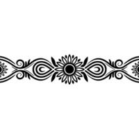 Elegant Floral Border, Vintage , Decorative Element - Scrollwork vector