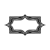 Elegant Black Frame, Minimalist , Decorative Border vector