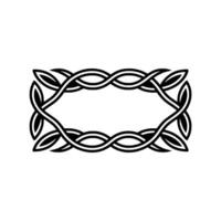 Intricate Celtic Knot Frame, Vintage , Elegant Border vector