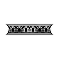 Art Deco Banding Ornament, Geometric , Vintage Style, Retro vector