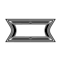 Geometric Frame, Elegant Border, Minimalist vector