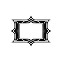 Art Deco Frame, Elegant Border, Vintage , Minimalist - Symmetry vector