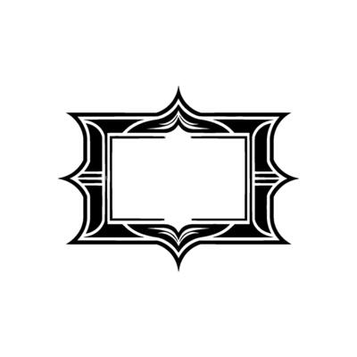 Art Deco Frame, Elegant Border, Vintage , Minimalist - Symmetry