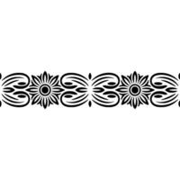 Intricate Floral Border, Elegant , Vintage Motif, Pattern vector