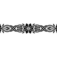 Intricate Black Border, Decorative Element, Stylized vector