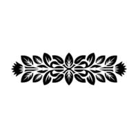 Elegant Botanical Border, Vintage Style - Art deco vector