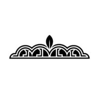 Art Deco Leaf Ornament, Minimalist Element vector