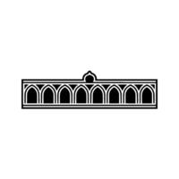 Gothic Archway Silhouette, Minimalist, Architecture vector