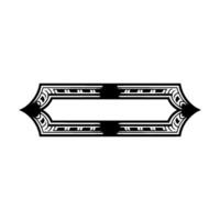 Art Deco Border, Elegant , Vintage Style, Minimalist Frame vector