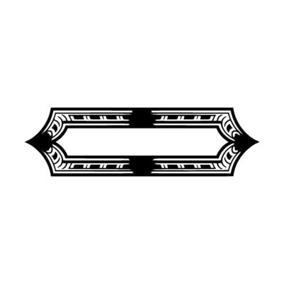 Art Deco Border, Elegant , Vintage Style, Minimalist Frame