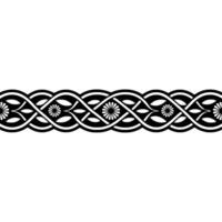 Intricate Celtic Border, Vintage Style, Decorative Element, Pattern vector