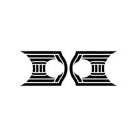 Geometric Symmetry, Minimalist Emblem, Modern vector