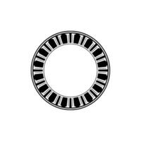Minimalist Circular Emblem, Vintage Style, Geometric vector