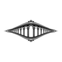 Elegant Archway Ornament, Vintage Element vector