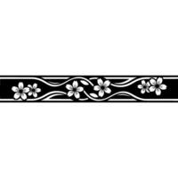 Elegant Japanese Sakura Border, Minimalist vector