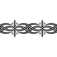 Intricate Celtic Border, Elegant Swirls, Decorative Element vector