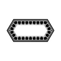 Geometric Hexagon Pattern, Minimalist , Modern Aesthetic vector