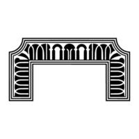 Art Deco Archway, Geometric Ornamentation, Minimalist - Symmetry vector