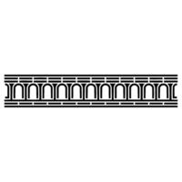 Geometric Rhythm Linear Pattern on Neutral Background vector