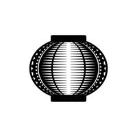 Geometric Lantern Silhouette, Minimalist vector