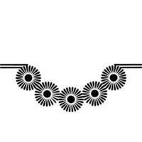 Minimalist Floral Border, Geometric , Subtle Texture vector