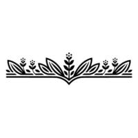 Elegant Botanical Border, Vintage Element - Laurel vector