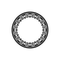 Intricate Tribal Circle Border, Minimalist vector