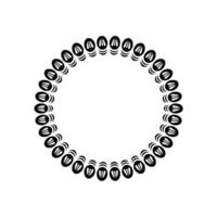 Circular Wave Pattern, Minimalist , Abstract Rhythm vector