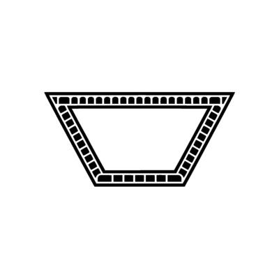 Film Frame , Retro Cinema, Geometric , Minimalist, Vintage, Broadcast, Television, Media, Communication, , , Illustration, Triangle, Frame, Negative Space, Monochrome, Abstract