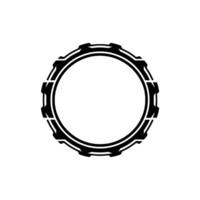 Futuristic Ring Frame, Minimalist vector