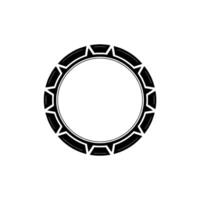 Geometric Portal, Minimalist Circle Emblem, Abstract vector