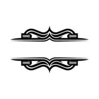 Intricate Tribal Divider, Elegant Border vector