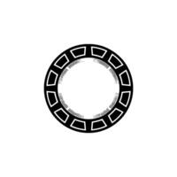 Minimalist Circular Emblem, Geometric , Subtle Texture, Circle vector