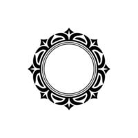 Intricate Ornamental Circle Frame, Vintage, Ornament vector