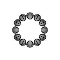 Geometric Radial Pattern, Minimalist, Symmetry vector