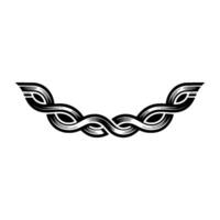 Intricate Celtic Knot Border, Minimalist, Weaving vector