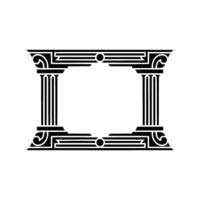 Art Deco Frame, Geometric Ornamentation, Vintage Elegance, Classical vector