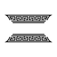 Geometric Greek Key Border, Minimalist, Pattern vector