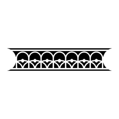 Geometric Border, Art Deco Style, Elegant Division