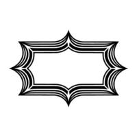 Geometric Frame, Stylized Outline, Minimalist vector